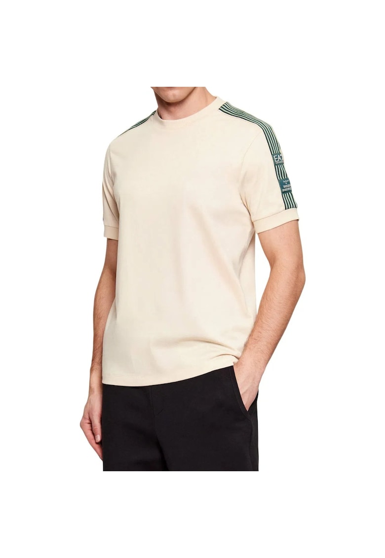 Tricou EA7 Train Logo Series M SS PRE 55386 - Bej