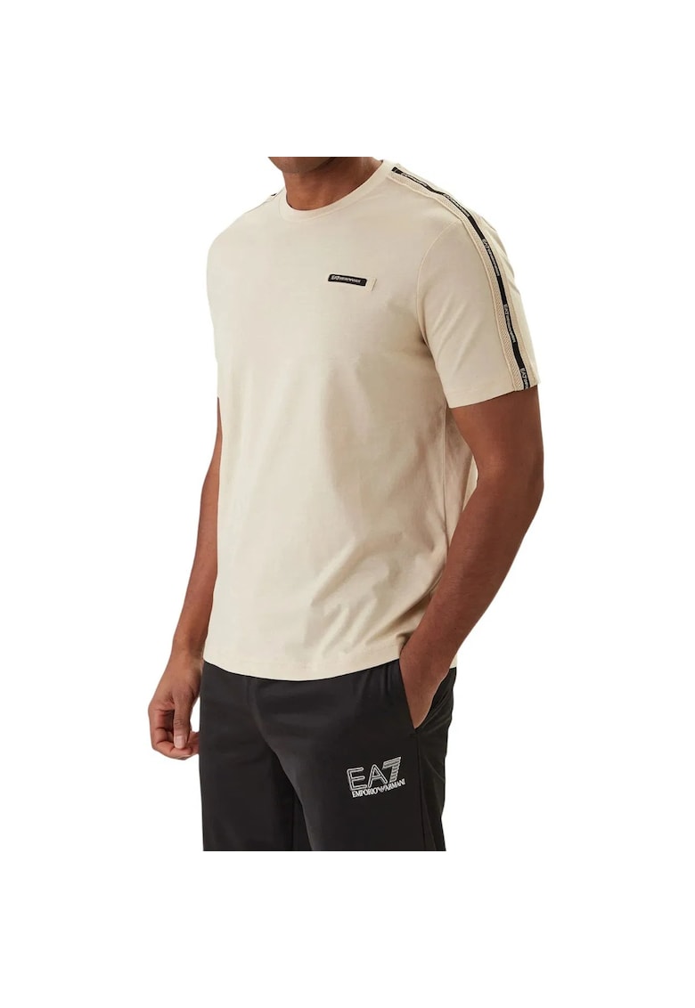 Tricou EA7 Train Logo Series Man SS EXT 55319 - Bej