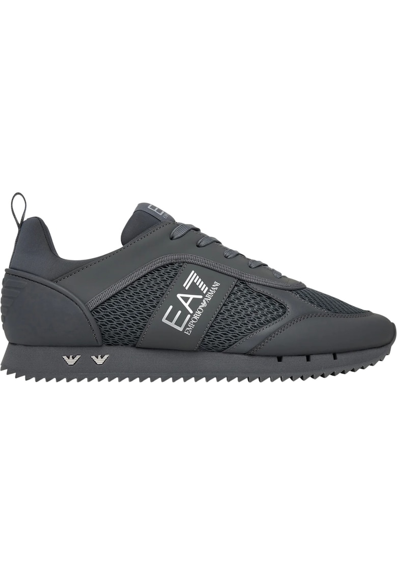 Pantofi sport EA7 Black&White Mesh+E 55548 - Negru/Argintiu