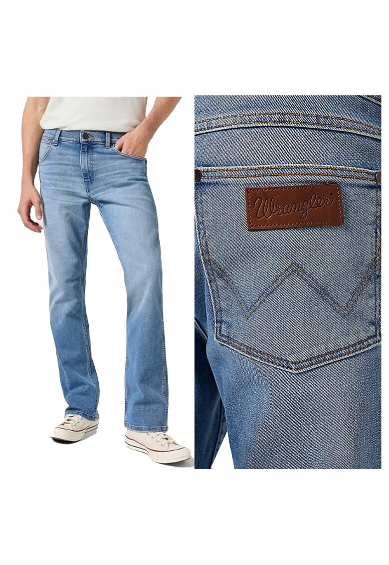 Blugi Barbati - Horizon - Bootcut - Talie Medie - Fermoar - Lungi - 5 Buzunare - Bumbac - W36-L32 US - Albastru