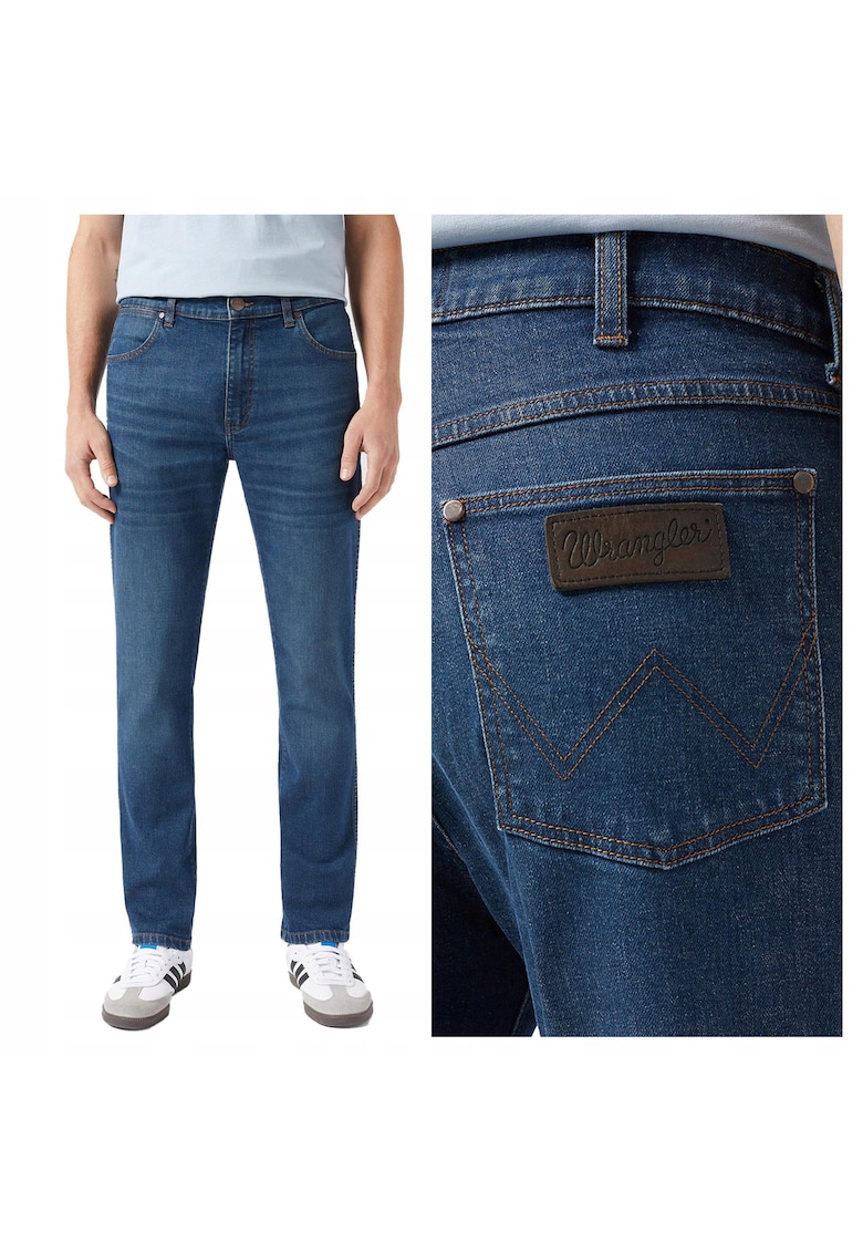 Blugi Barbati - Larston - Slim Fit - Talie Medie - 5 Buzunare - Fermoar - Lungi - Bumbac - W30-L34 US - Albastru