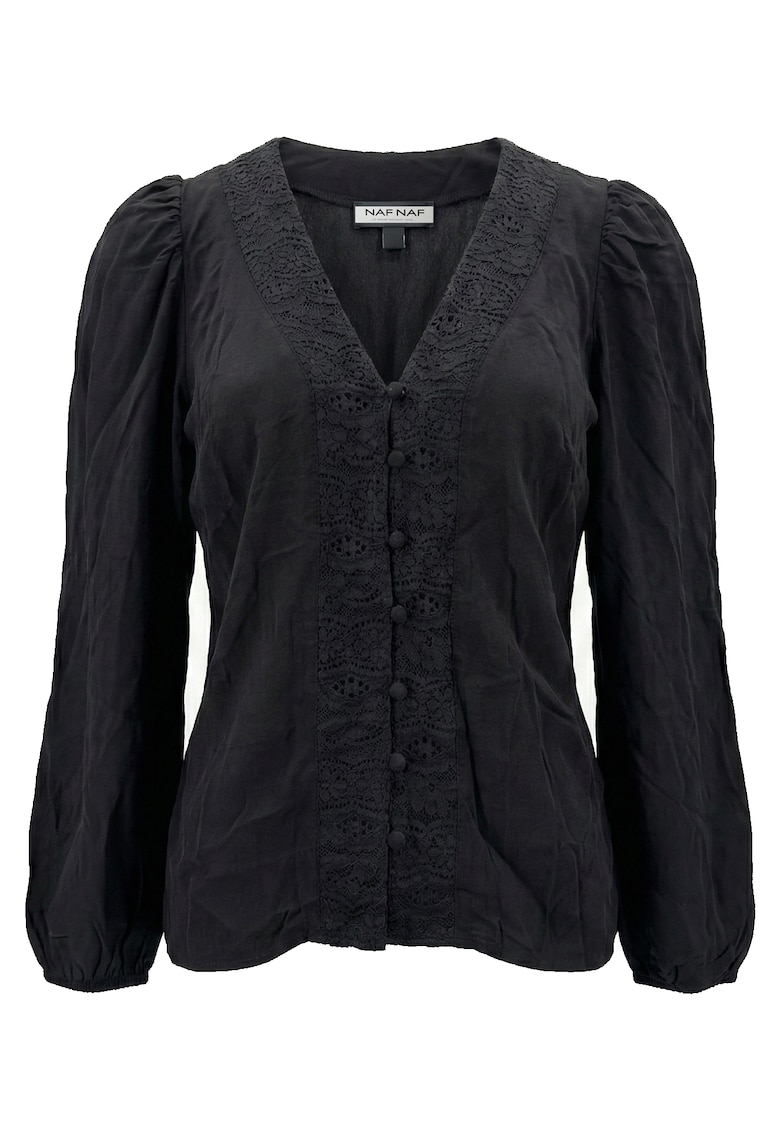 Bluza cu insertii de dantela Damina -