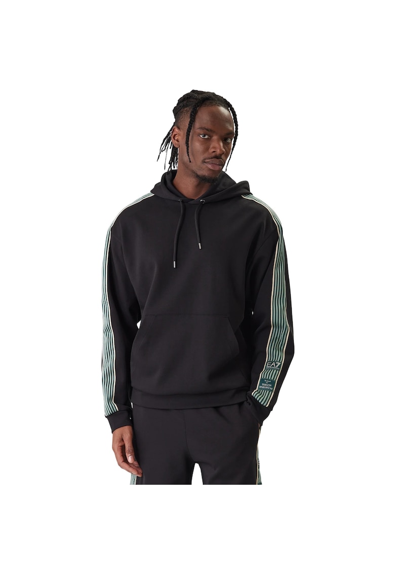 Hanorac EA7 Train Logo Series M RN 55351 - Negru