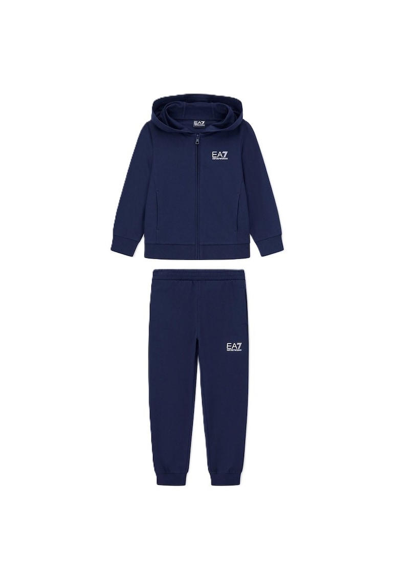 Trening TRAIN CORE ID BOY T-SUIT HOODIE FZ CH COFT CC-7B000031-AF10380-UB102