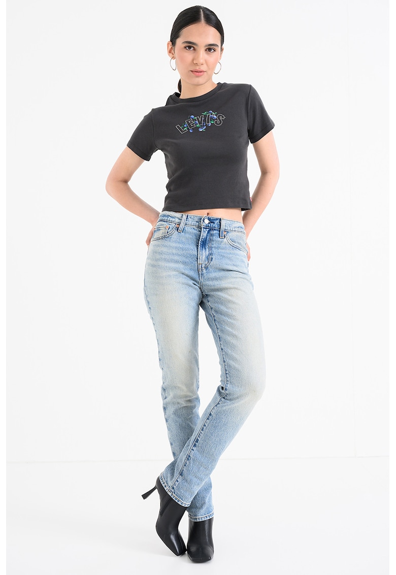 Blugi slim fit Wedgie - Albastru melange