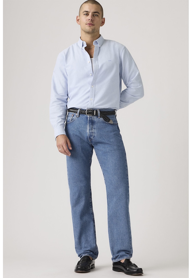 Blugi drepti cu nasturi 501® - Albastru glaciar