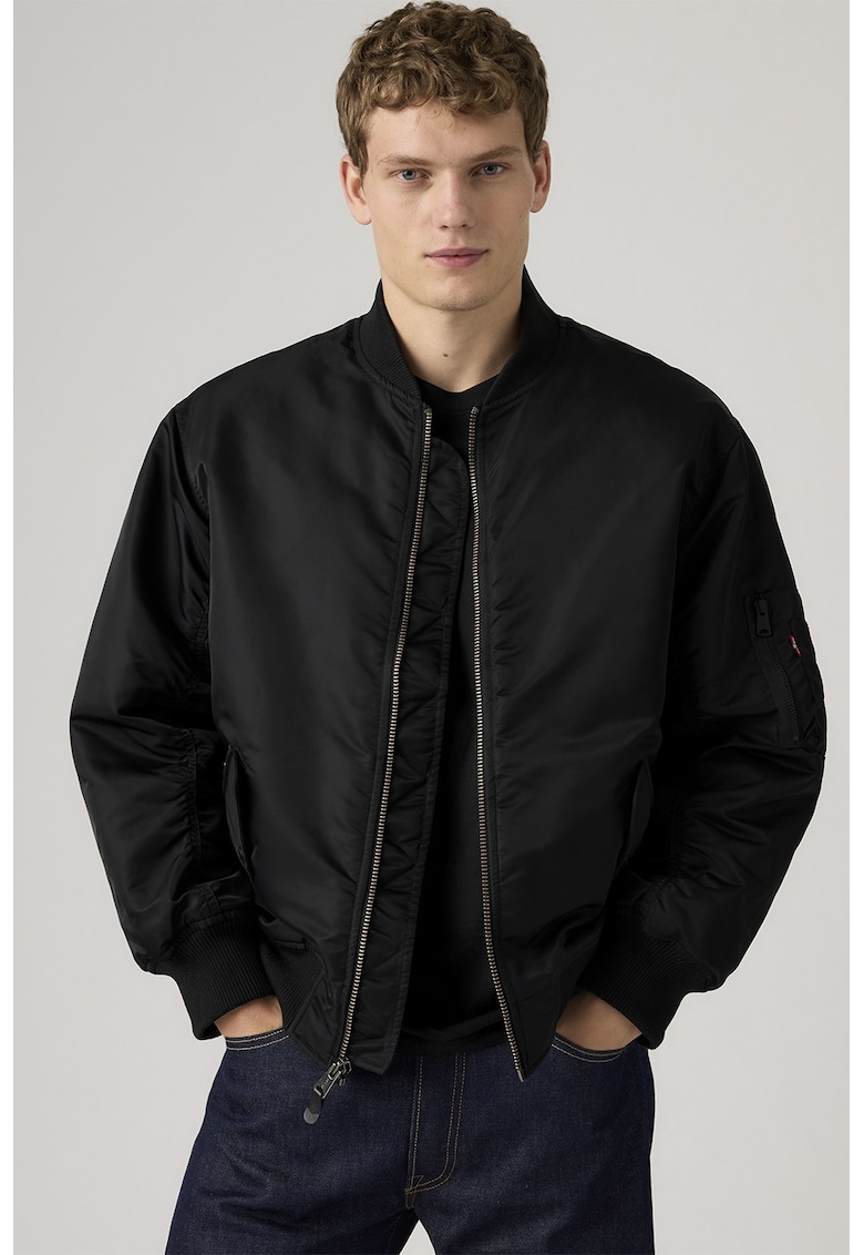Jacheta bomber relaxed fit MA-1 - Negru