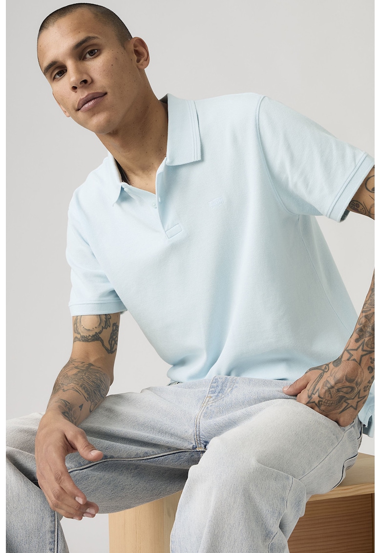 Tricou polo din bumbac Original - Albastru pastel