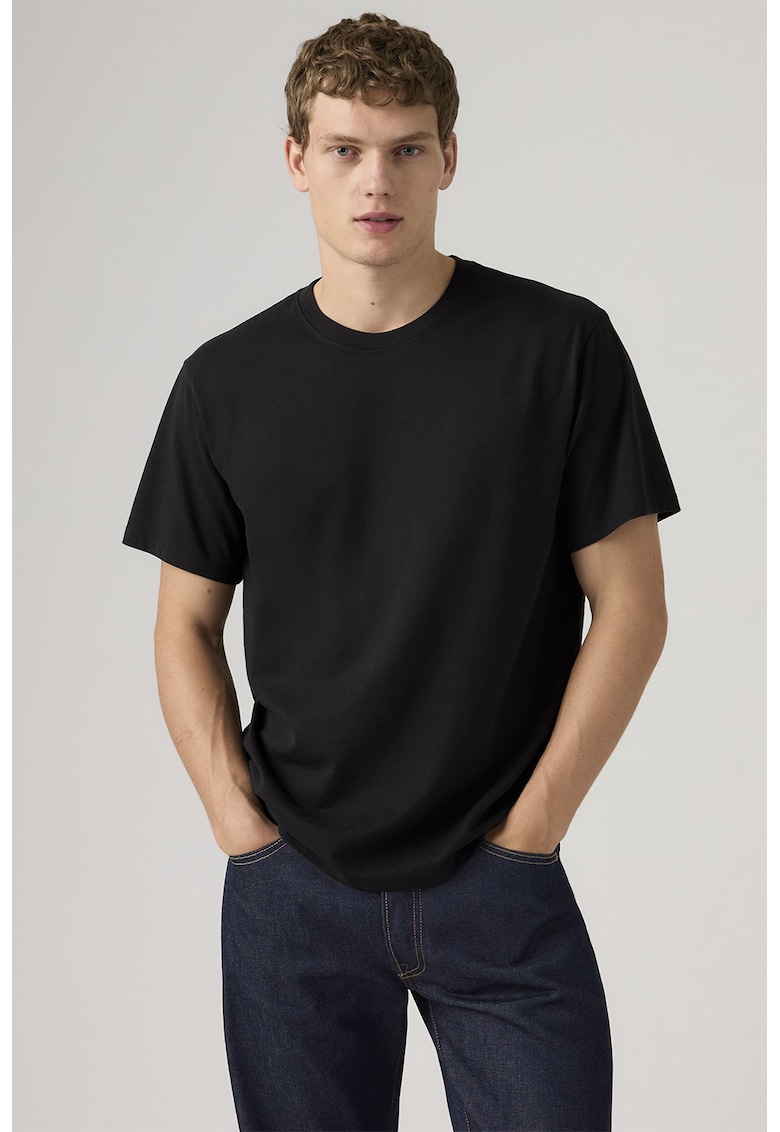 Tricou din bumbac Essential - Negru