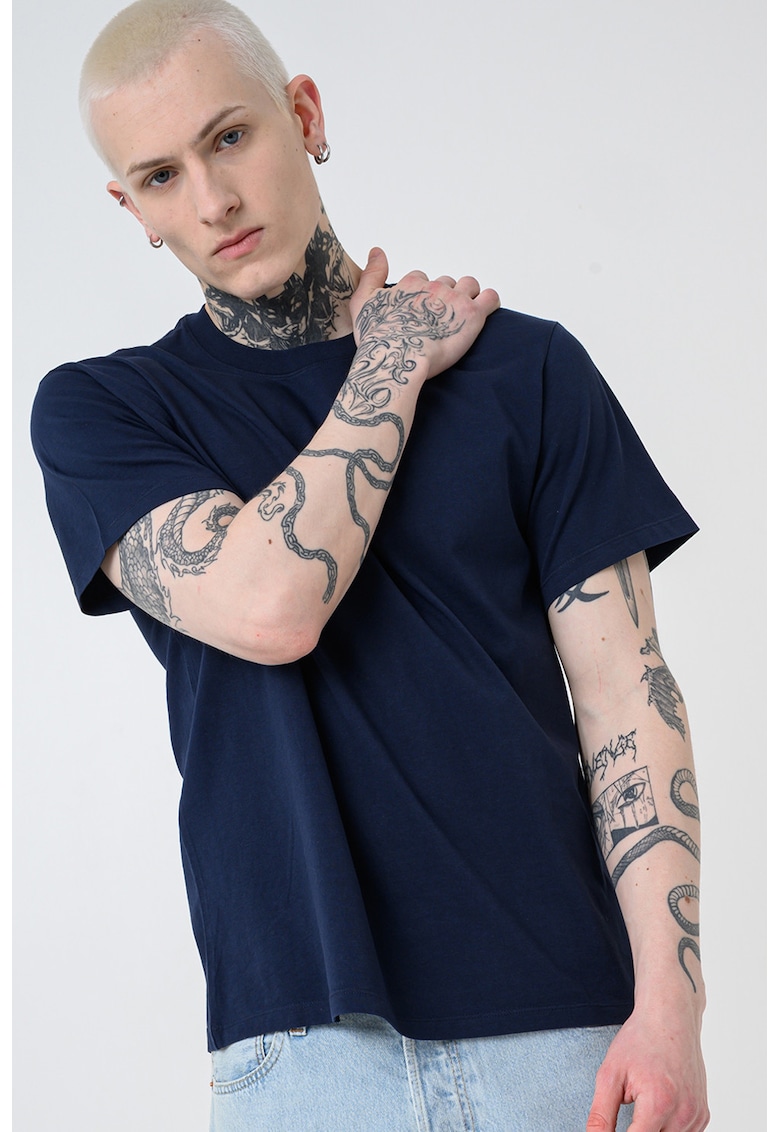 Tricou din bumbac Essential - Bleumarin