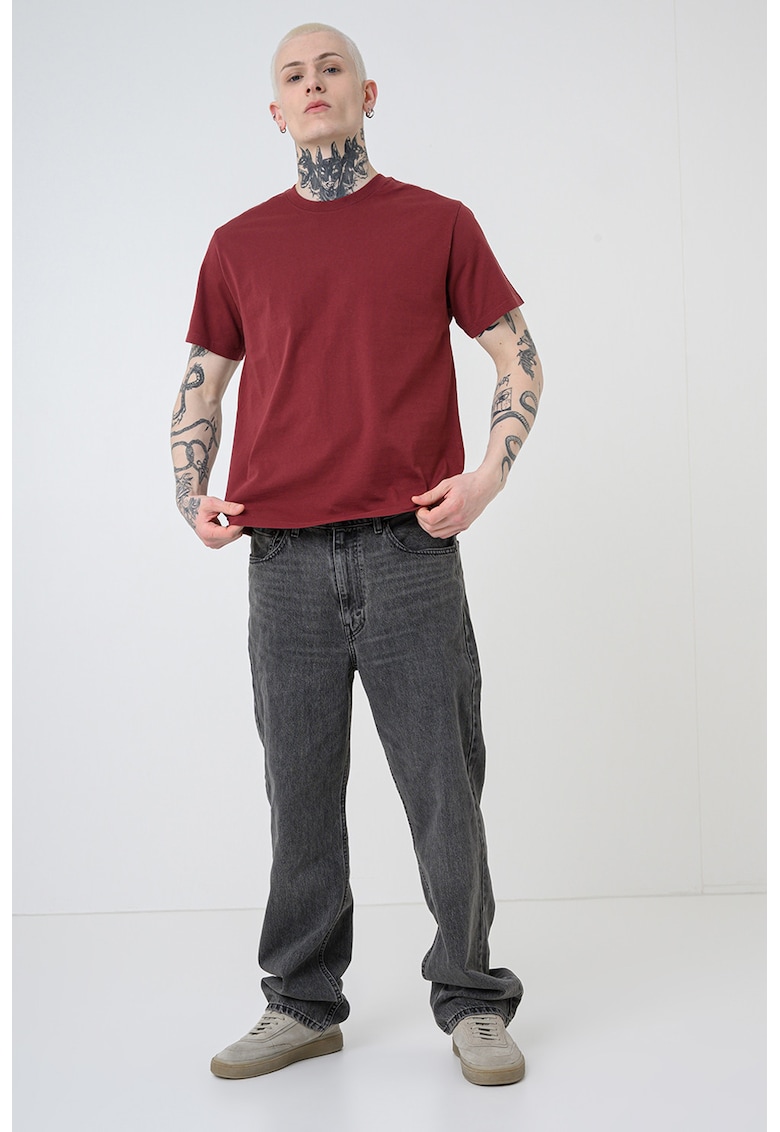 Tricou din bumbac Essential - Visiniu