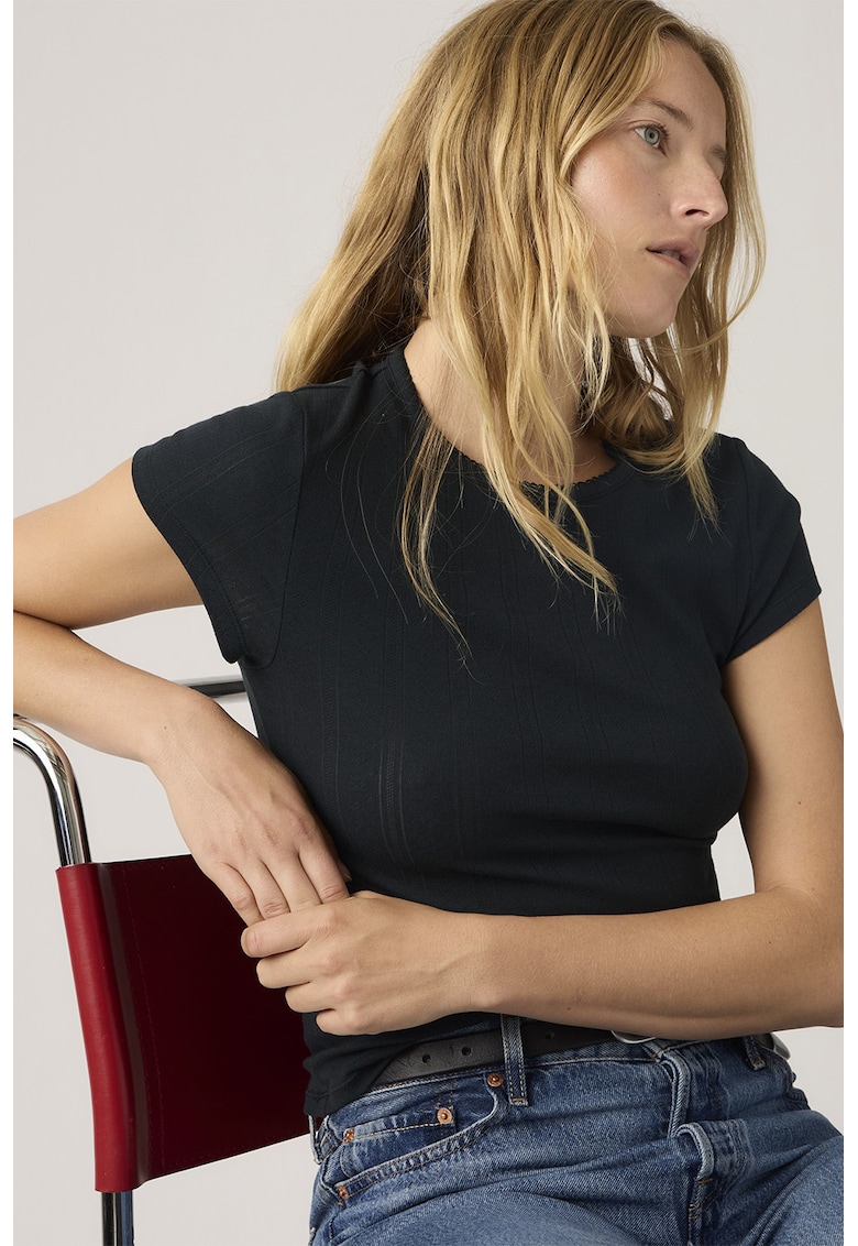 Tricou slim-fit Dry Goods - Negru