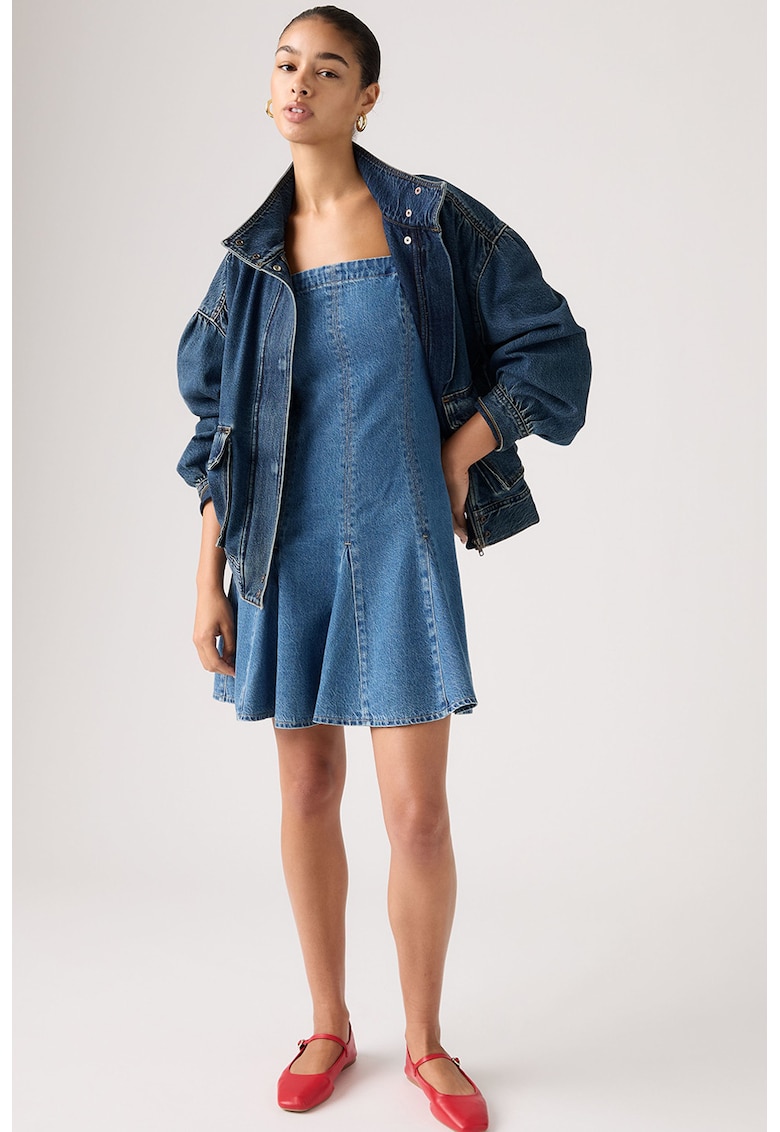 Rochie mini din denim - Albastru