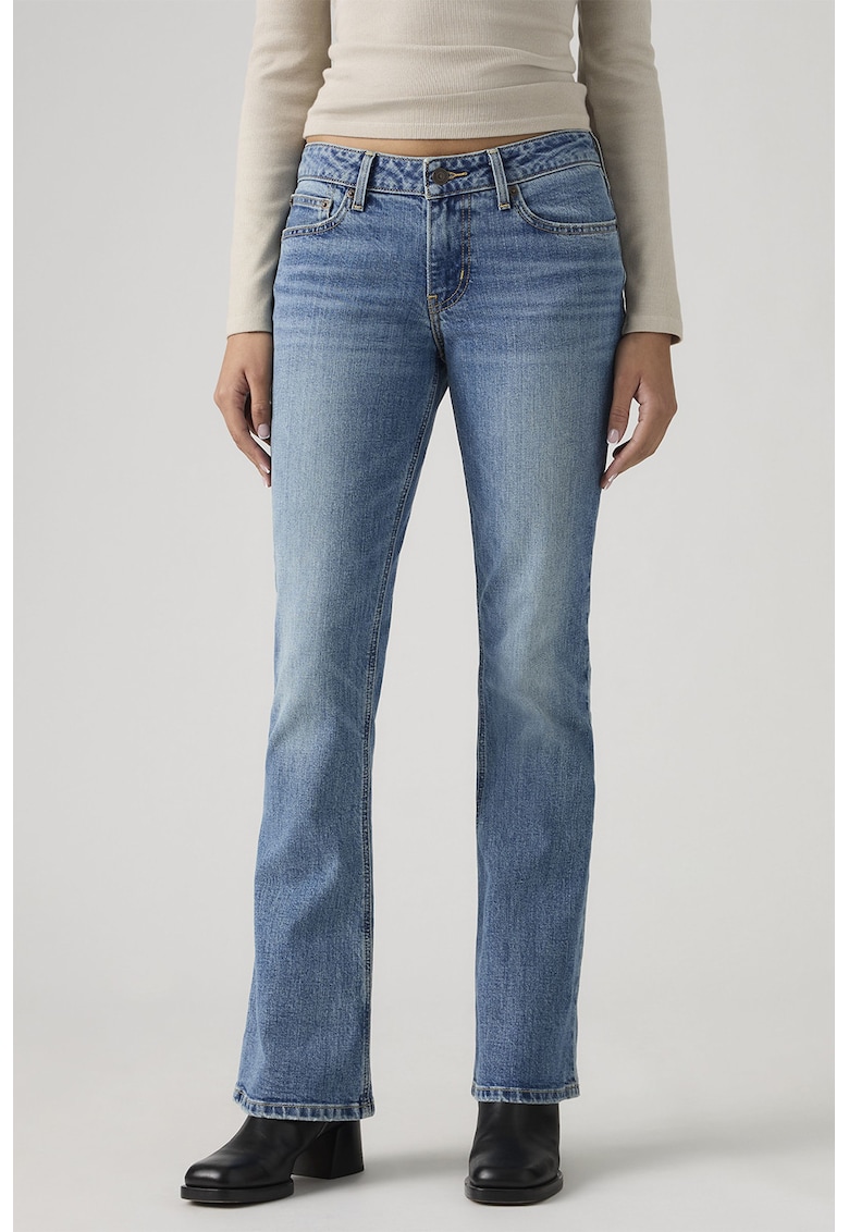 Blugi bootcut 500 Slim - Albastru pastel -