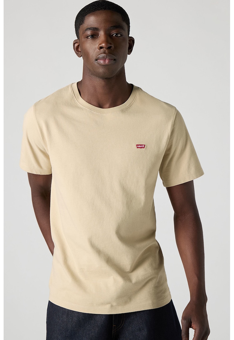 Tricou regular-fit din bumbac - Bej