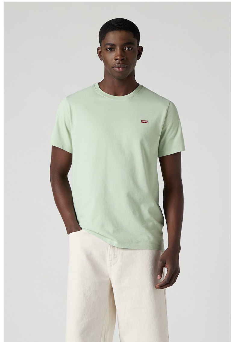Tricou regular-fit din bumbac - Verde pal
