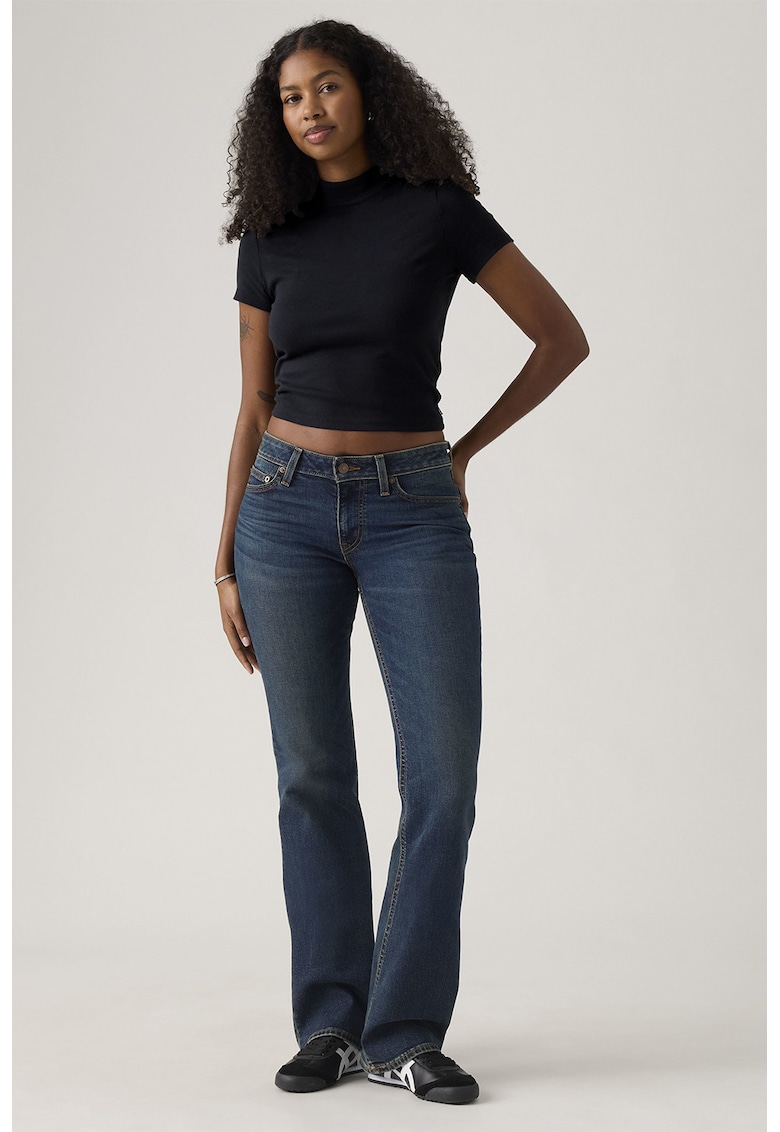 Blugi cu croiala bootcut Superlow - Albastru prafuit