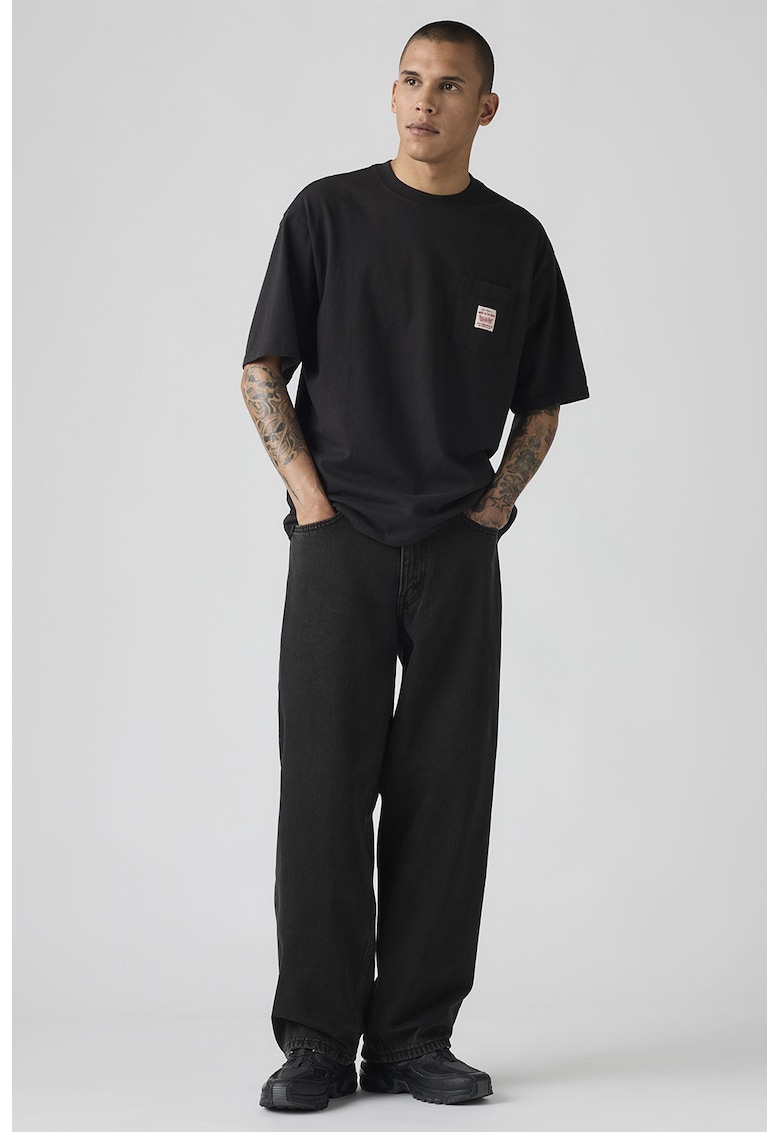 Blugi relaxed fit Youth - Gri inchis