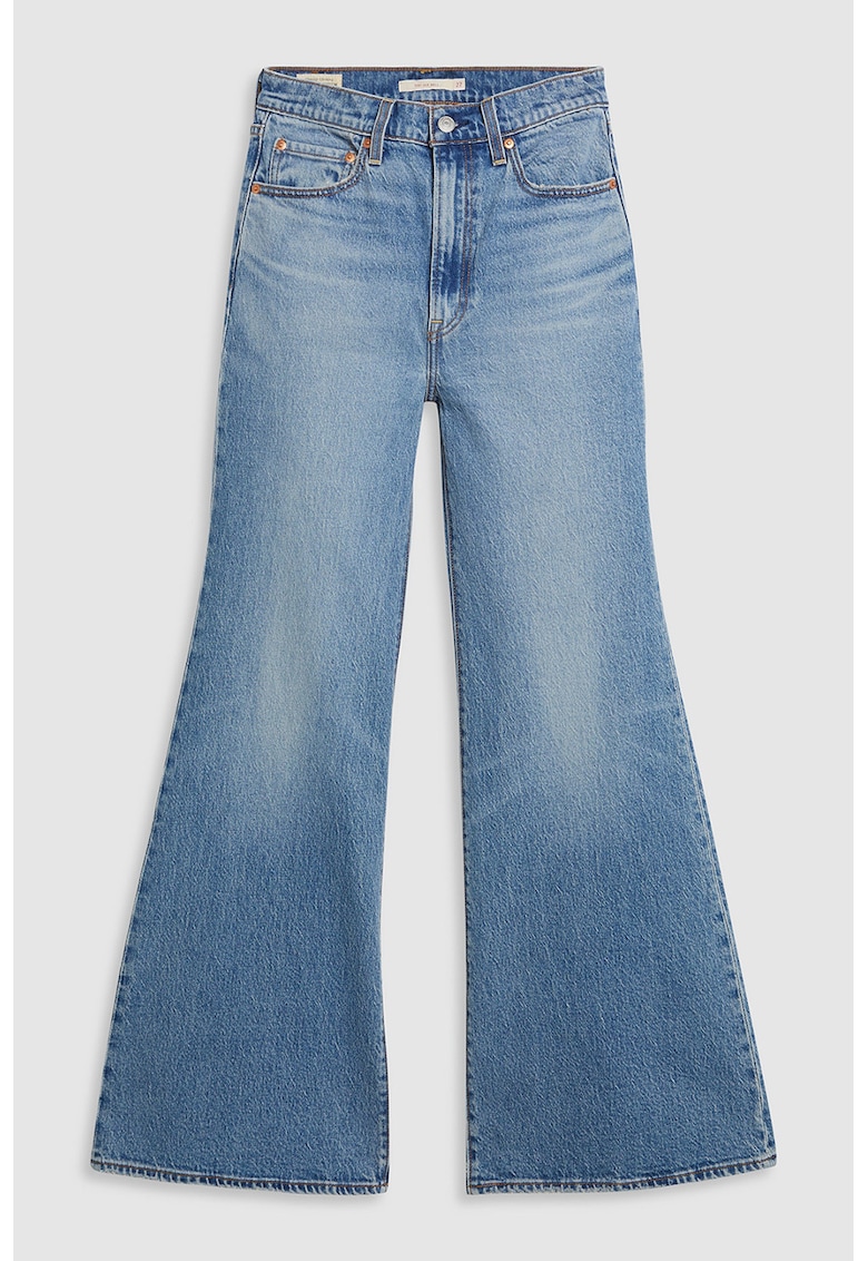 Blugi evazati cu talie inalta Ribcage - Albastru lavanda