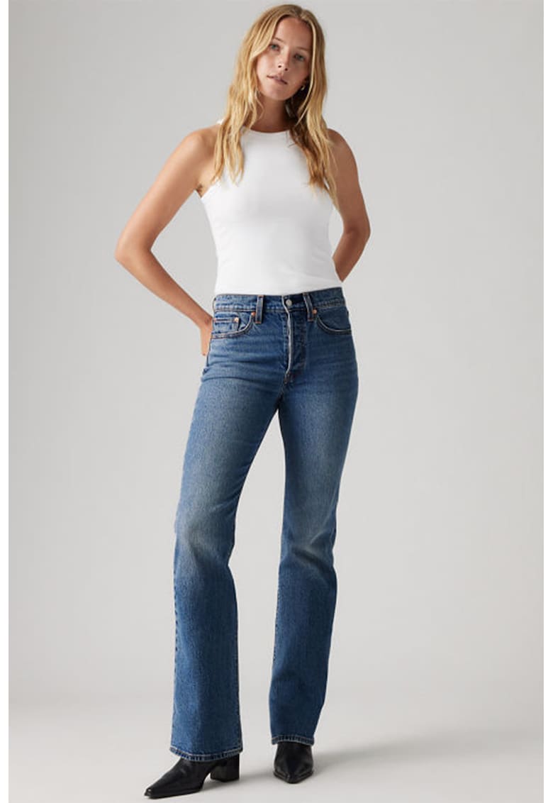 Blugi bootcut Wedgie - Albastru prafuit