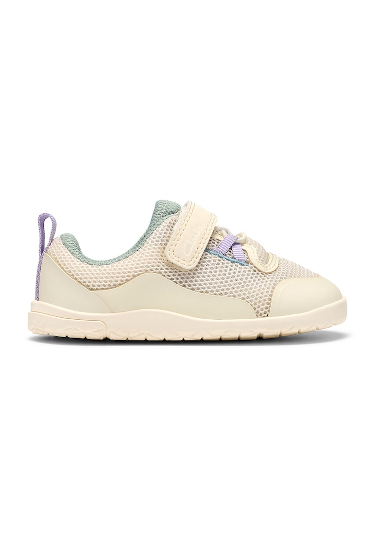 Pantofi sport cu velcro Harbour Hero - Bej/Lila