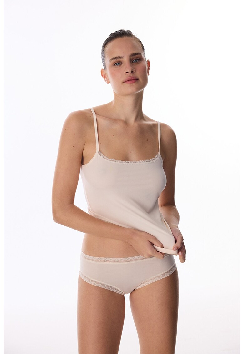 Top cu bretele ajustabile - Bej deschis