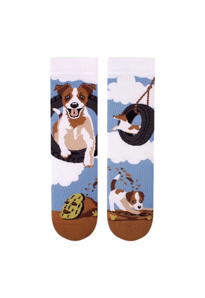Sosete din bumbac Arty Socks cu Jack Russell