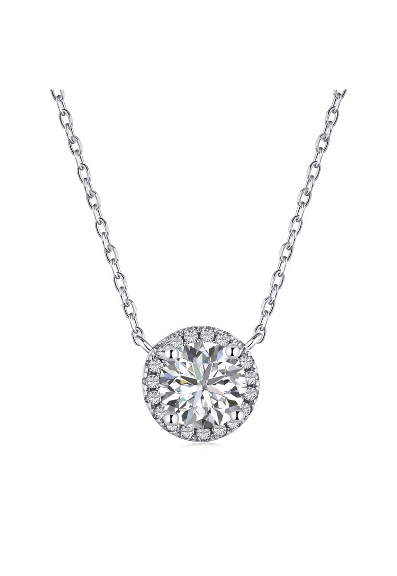 Colier Luna din Argint 925 cu Zirconiu Alb -