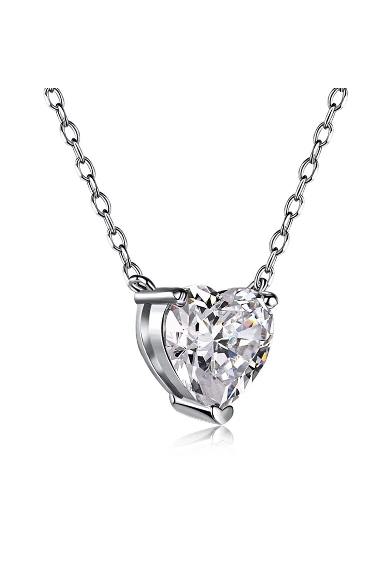 Colier Valentine's Heart Alb Argint 925