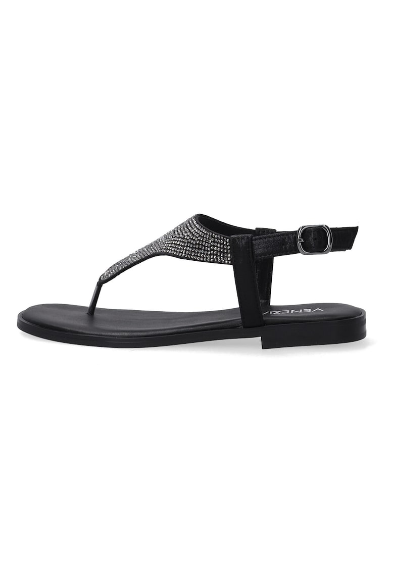 Sandale in T cu paiete decorative
