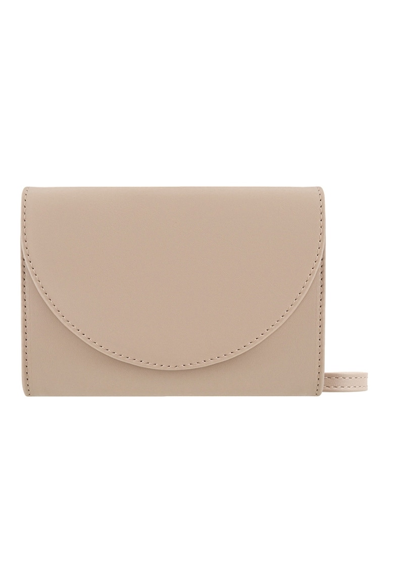 Geanta crossbody cu lant - Bej/Maro nisip