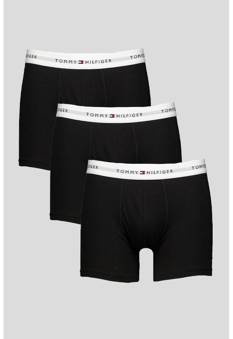 Set de boxeri din amestec de bumbac - 3 perechi - Negru
