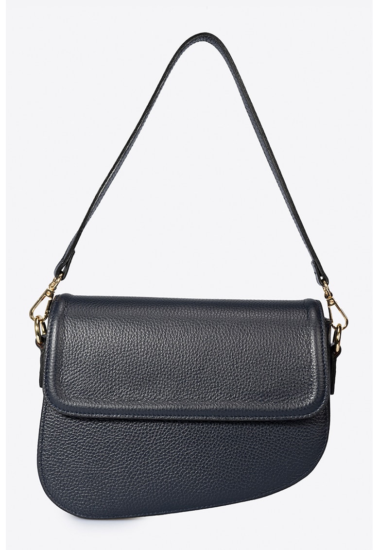 Geanta din piele cu bareta detasabila de umar