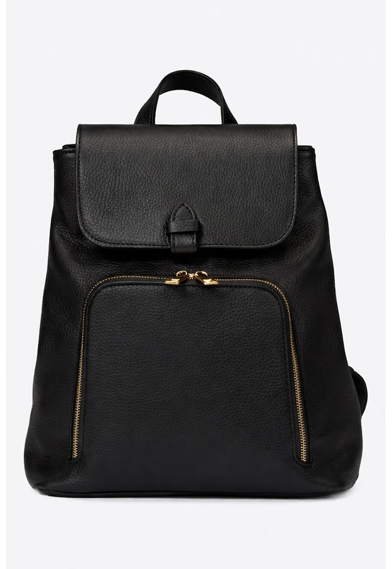 Rucsac din piele cu clapa