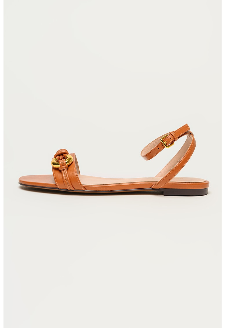 Sandale din piele Finn - Maro cognac