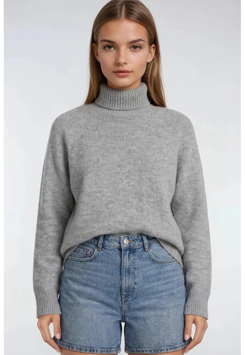 Pulover dama - Tricot - Gri - One Size