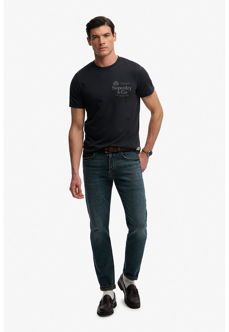 Tricou cu imprimeu logo - Albastru ultramarin