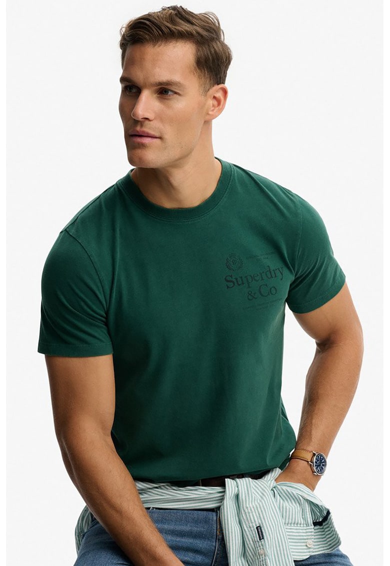 Tricou cu imprimeu logo - Verde englez