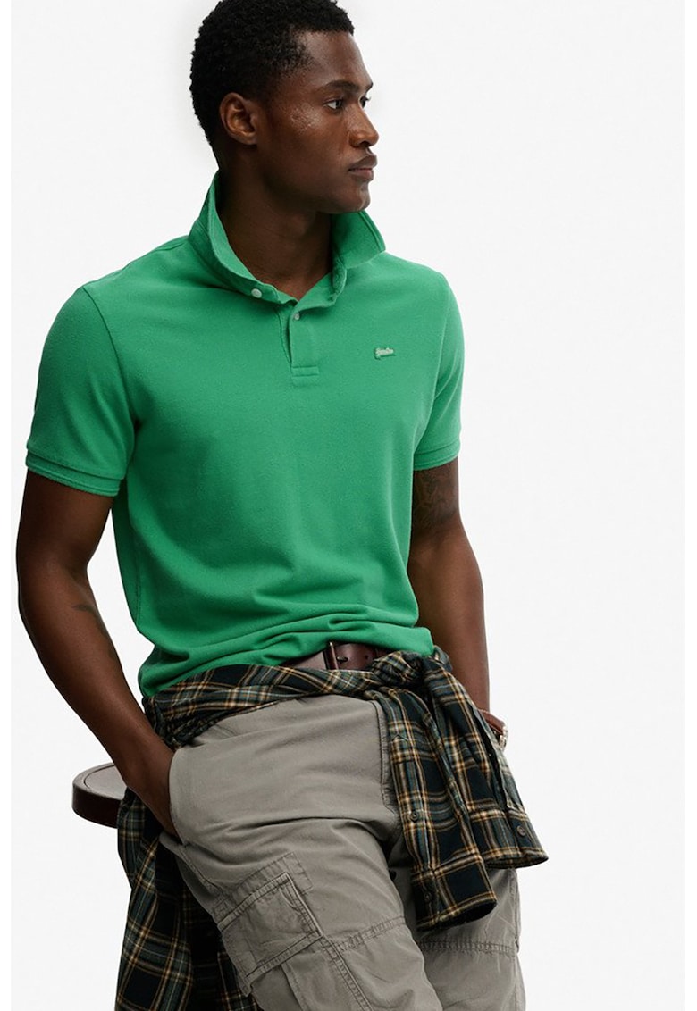 Tricou polo regular fit - Verde deschis