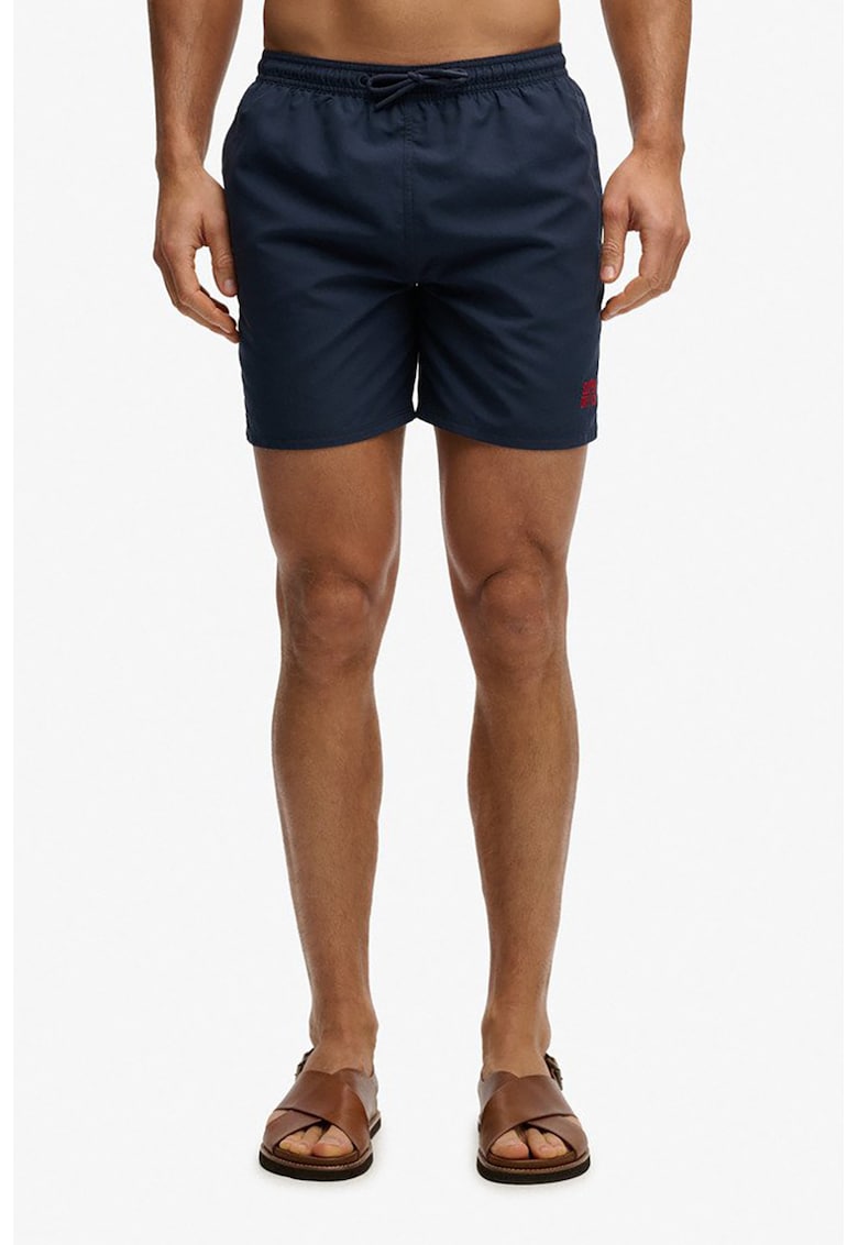 Pantaloni scurti de baie cu talie elastica - Bleumarin