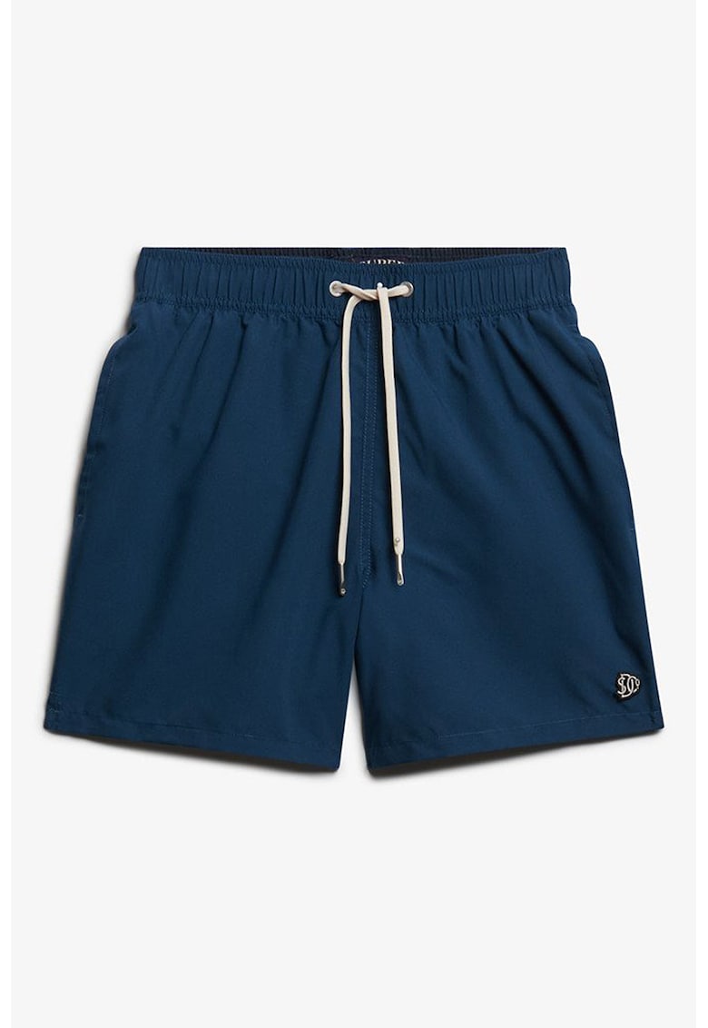 Pantaloni scurti de baie cu snur - Albastru inchis
