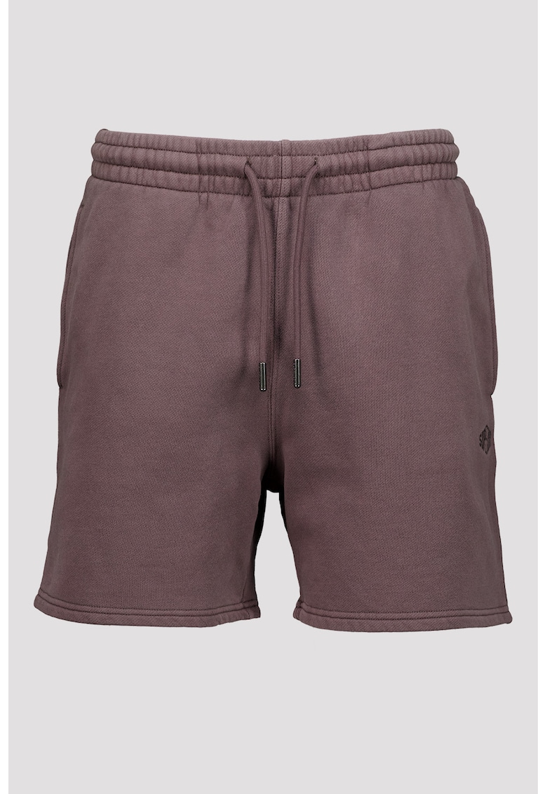 Pantaloni scurti sport cu talie ajustabila - Gri inchis