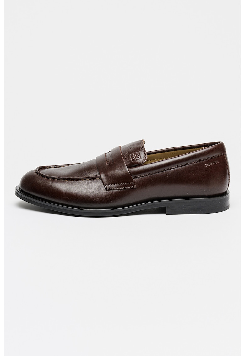 Pantofi loafer de cauciuc Ess - Maro cognac