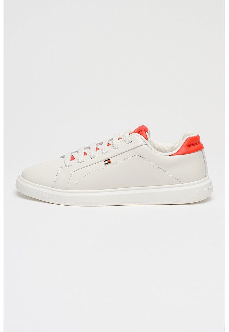 Pantofi sport Icon de piele - Rosu/Alb murdar