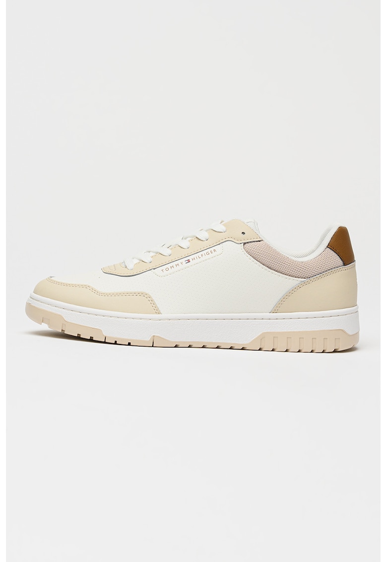 Pantofi sport Core Lite din piele cu garnituri din material sintetic - Alb murdar/Bej deschis