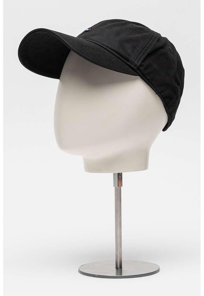 Sapca din bumbac organic Flag '85 - Negru