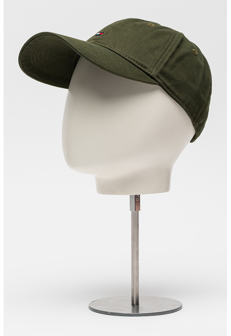 Sapca din bumbac organic Flag '85 - Verde inchis