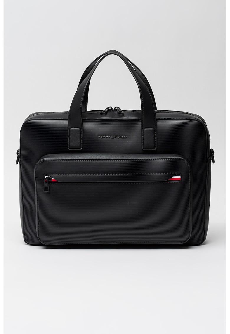 Geanta de piele ecologica pentru laptop Corporate - Negru