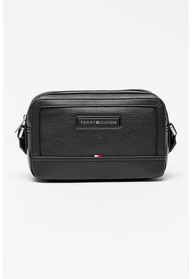 Geanta crossbody de piele ecologica Central - Negru