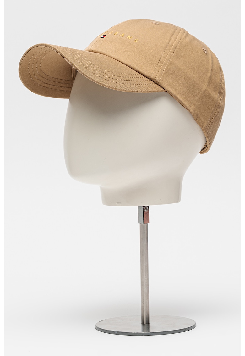Sapca din bumbac organic cu inchidere velcro - Caramel